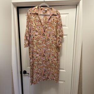 Cato Multicolor Floral Long Sleeve Tunic